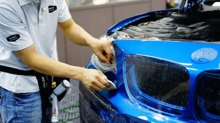 BMW M2 앞범퍼 사고나서 도색하고 PPF 재시공 받았어요~ / 강남구 역삼동