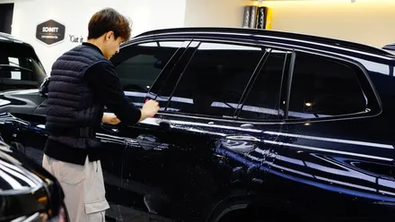 PPF 보험처리/ 필름이 도장면을 지켜줬네요. BMW IX3 / 강남구 역삼동