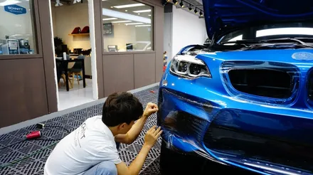 BMW M2 앞범퍼 사고나서 도색하고 PPF 재시공 받았어요~ / 강남구 역삼동