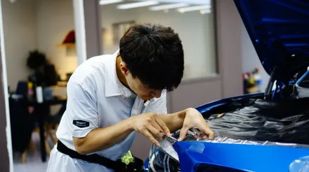 BMW M2 앞범퍼 사고나서 도색하고 PPF 재시공 받았어요~ / 강남구 역삼동
