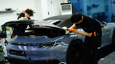 포르911 카브리올레 아틱그레이 전체PPF 소프트탑 코팅 가죽코팅 원스탑 시공!! / 강남,역삼,서초