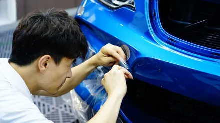 BMW M2 앞범퍼 사고나서 도색하고 PPF 재시공 받았어요~ / 강남구 역삼동