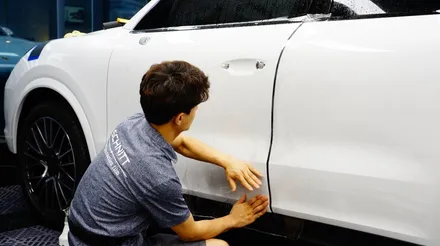 삼성동PPF/ 상온에서 스크래치가 저절로 사라지는 필름으로 카이엔 한바퀴 둘러줬어요~^^ -카이엔 전체PPF Part2(완결편) / 강남구 역삼동