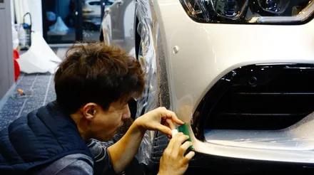 벤츠 AMG GT 4도어 앞범퍼 부분도색 및 PPF 재시공 / 강남구 역삼동