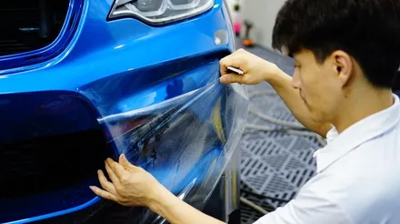 BMW M2 앞범퍼 사고나서 도색하고 PPF 재시공 받았어요~ / 강남구 역삼동
