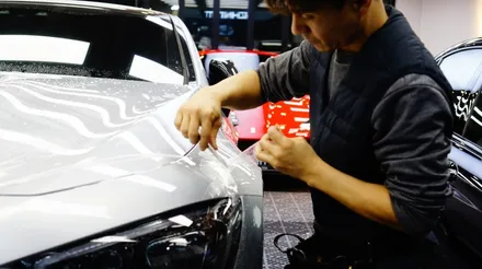 벤츠 AMG GT 4도어 앞범퍼 부분도색 및 PPF 재시공 / 강남구 역삼동