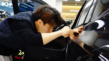 PPF 보험처리/ 필름이 도장면을 지켜줬네요. BMW IX3 / 강남구 역삼동