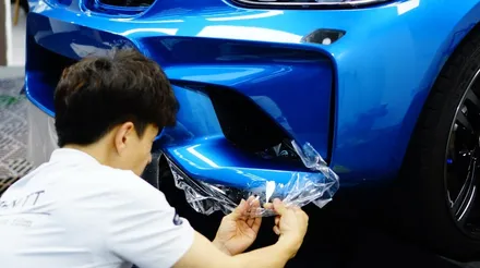 BMW M2 앞범퍼 사고나서 도색하고 PPF 재시공 받았어요~ / 강남구 역삼동