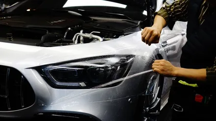 벤츠 AMG GT 4도어 앞범퍼 부분도색 및 PPF 재시공 / 강남구 역삼동