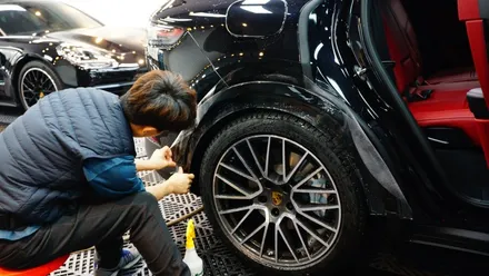 카이엔 드디어 출고!! 젯블랙  전체PPF 슈니트 강남본점에서~!! / 강남구 역삼동