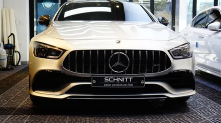벤츠 AMG GT 4도어 앞범퍼 부분도색 및 PPF 재시공 / 강남구 역삼동