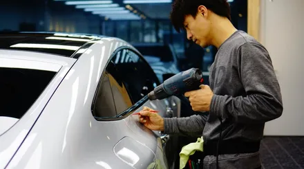블랙PPF로  루프스킨과 크롬몰딩 180도 변신한 AMG GT 더 샤프하게^^ / 강남구 역삼동