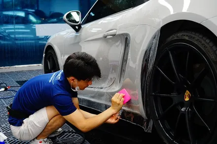718 GTS 4.0 박스터PPF 전체, 가죽코팅, 소프트탑 코팅, 블랙박스, 하이패스까지 맡겼습니다. / 강남구 역삼동