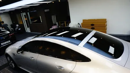 블랙PPF로  루프스킨과 크롬몰딩 180도 변신한 AMG GT 더 샤프하게^^ / 강남구 역삼동