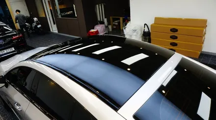 블랙PPF로  루프스킨과 크롬몰딩 180도 변신한 AMG GT 더 샤프하게^^ / 강남구 역삼동