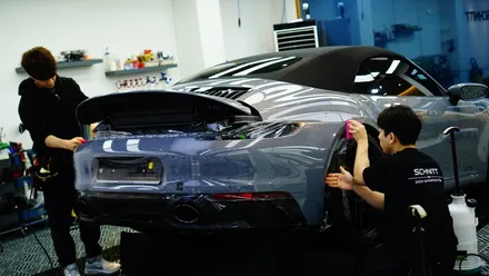 포르911 카브리올레 아틱그레이 전체PPF 소프트탑 코팅 가죽코팅 원스탑 시공!! / 강남,역삼,서초