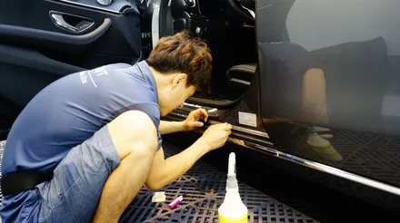 벤츠E300  전면부 성수PPF 디테일한 마감컷 공개 / 강남구 역삼동