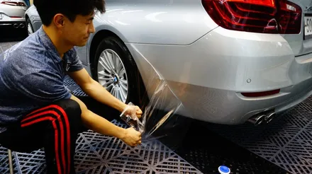 BMW 520D 뒷범퍼 도색 보험 센터가 무조건 잘 하는건 절대 아니더군요~ / 강남구 역삼동