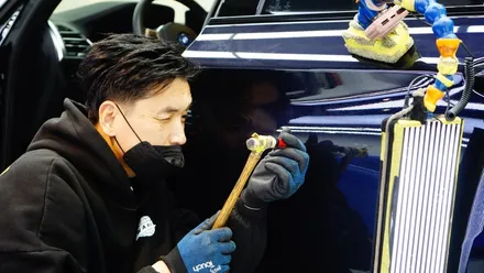 PPF 보험처리/ 필름이 도장면을 지켜줬네요. BMW IX3 / 강남구 역삼동