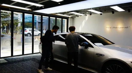 블랙PPF로  루프스킨과 크롬몰딩 180도 변신한 AMG GT 더 샤프하게^^ / 강남구 역삼동