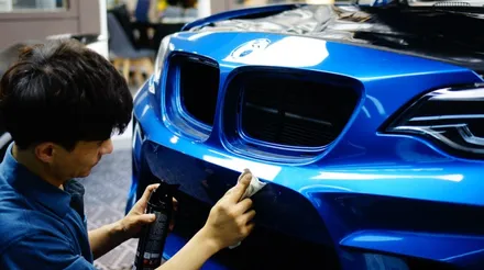 BMW M2 앞범퍼 사고나서 도색하고 PPF 재시공 받았어요~ / 강남구 역삼동