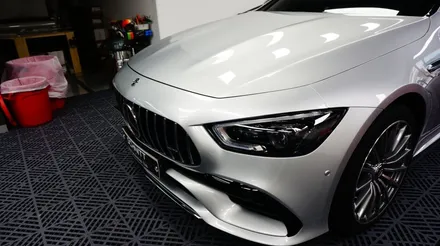 벤츠 AMG GT 4도어 앞범퍼 부분도색 및 PPF 재시공 / 강남구 역삼동
