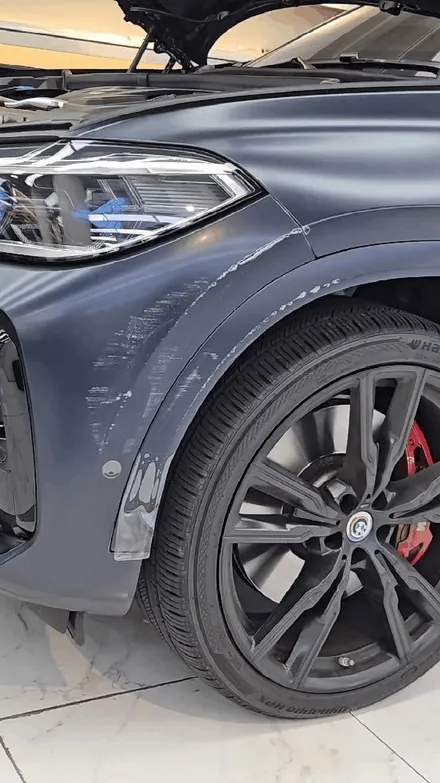 혼잡한 강남에서 대리 맡겼다가 사고가ㅜㅜ BMW X6 무광PPF / 강남구 역삼동