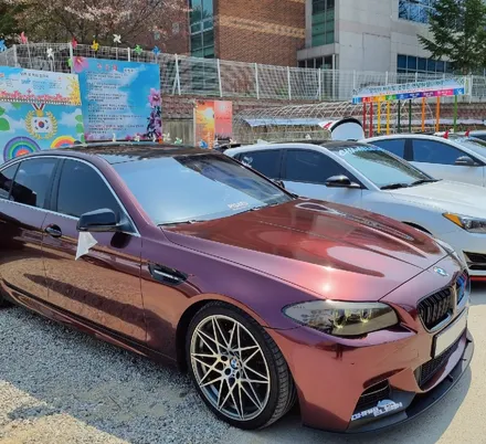 [청주랩핑][복대동랩핑]S/G 에스게러지 BMW 5시리즈 전체랩핑, 본넷 카본 랩핑 라이트PPF 라이트필름 / 천안 업성동