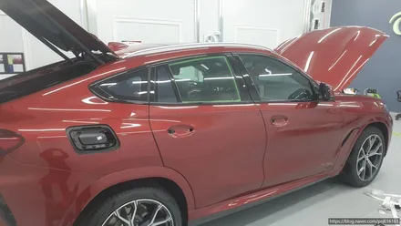 [천안랩핑] S/G 에스게러지 bmw x6 루프스킨 및 크롬 죽이기 / 천안 업성동