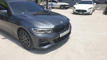 [천안랩핑][천안부분랩핑] S/G 에스게러지 BMW 3시리즈 신형 그릴테두리 부분랩핑 / 천안 업성동