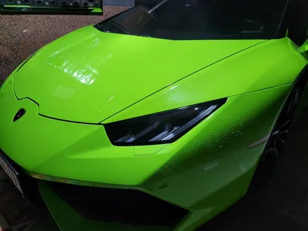 [천안랩핑][업성동랩핑] S/G 에스게러지 람보르기니 우라칸, 3M Gloss Light Green 필름으로 앞범퍼 부분랩핑 시공! / 천안 업성동