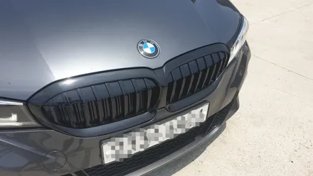[천안랩핑][천안부분랩핑] S/G 에스게러지 BMW 3시리즈 신형 그릴테두리 부분랩핑 / 천안 업성동