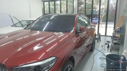 [천안랩핑] S/G 에스게러지 bmw x6 루프스킨 및 크롬 죽이기 / 천안 업성동