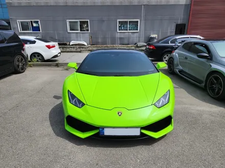 [천안랩핑][업성동랩핑] S/G 에스게러지 람보르기니 우라칸, 3M Gloss Light Green 필름으로 앞범퍼 부분랩핑 시공! / 천안 업성동