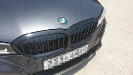 [천안랩핑][천안부분랩핑] S/G 에스게러지 BMW 3시리즈 신형 그릴테두리 부분랩핑 / 천안 업성동