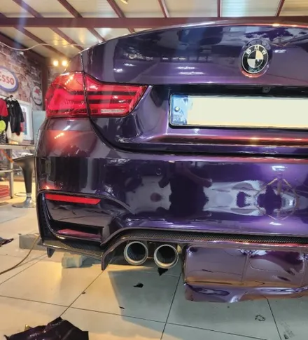 [천안랩핑][업성동랩핑] S/G 에스게러지 BMW M4의 화려한 변신! TINY BOT Gloss Midnight Purple 전체랩핑 시공기 / 천안 업성동