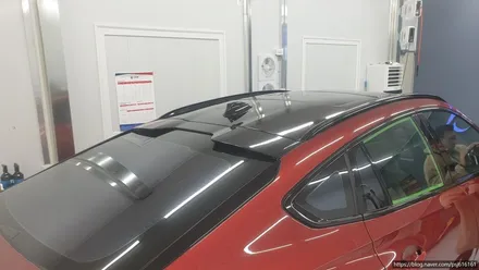 [천안랩핑] S/G 에스게러지 bmw x6 루프스킨 및 크롬 죽이기 / 천안 업성동