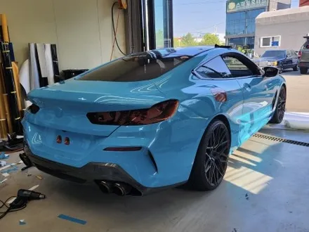 [천안랩핑][업성동랩핑] S/G 에스게러지ㅣBMW 850iㅣ타이니봇 글로스 마이애미 블루 ㅣ 전체랩핑 - 천안에스게러지 / 천안 업성동
