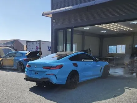 [천안랩핑][업성동랩핑] S/G 에스게러지ㅣBMW 850iㅣ타이니봇 글로스 마이애미 블루 ㅣ 전체랩핑 - 천안에스게러지 / 천안 업성동