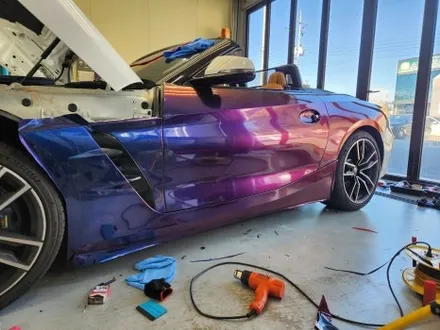 [천안랩핑][업성동랩핑] S/G 에스게러지ㅣBMW Z4ㅣ전체랩핑ㅣ타이니봇 미드나잇 퍼플 작업기 / 천안 업성동