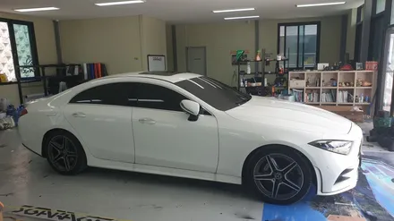 [천안랩핑] S/G 에스게러지 벤츠 cls 400 부분랩핑 / 천안 업성동