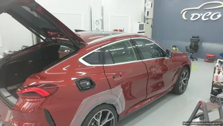[천안랩핑] S/G 에스게러지 bmw x6 루프스킨 및 크롬 죽이기 / 천안 업성동