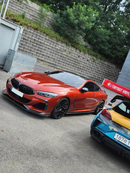 [천안랩핑][업성동랩핑] S/G 에스게러지ㅣBMW 850iㅣ타이니봇 글로스 마이애미 블루 ㅣ 전체랩핑 - 천안에스게러지 / 천안 업성동