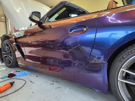 [천안랩핑][업성동랩핑] S/G 에스게러지ㅣBMW Z4ㅣ전체랩핑ㅣ타이니봇 미드나잇 퍼플 작업기 / 천안 업성동