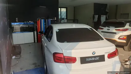 [천안랩핑] S/G 에스게러지 BMW 3시리즈 루프스킨 / 천안 업성동