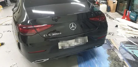 [천안랩핑] S/G 에스게러지 벤츠 CLS 크롬 죽이기 부분랩핑 / 천안 업성동