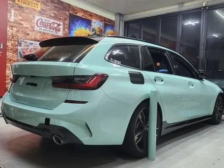 [천안랩핑][업성동랩핑] S/G 에스게러지ㅣBMW 3시리즈 투어링ㅣ타이니봇 아이스 블루ㅣ전체랩핑 / 천안 업성동