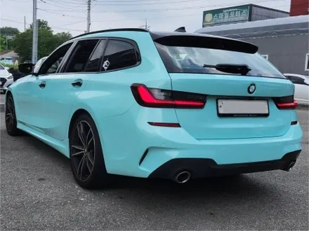 [천안랩핑][업성동랩핑] S/G 에스게러지ㅣBMW 3시리즈 투어링ㅣ타이니봇 아이스 블루ㅣ전체랩핑 / 천안 업성동