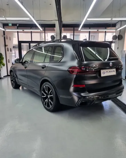 사고보험수리 BMW 사틴블랙 X7 랩핑 수원랩핑 [ PTL 랩스 ] / 수원 호매실동