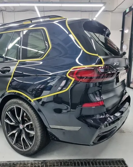 사고보험수리 BMW 사틴블랙 X7 랩핑 수원랩핑 [ PTL 랩스 ] / 수원 호매실동